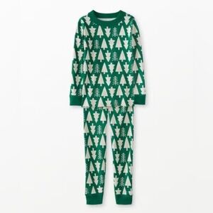 Hanna Andersson Hannajams Holiday Green Tree Pattern Kids Pajamas 14